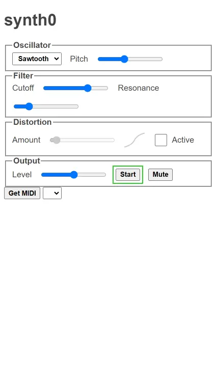 synth0 web app screenshot