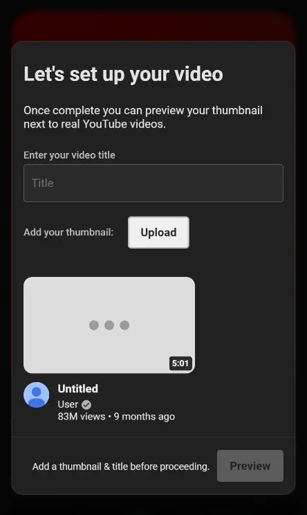 YT Thumbnail Downloader web app screenshot